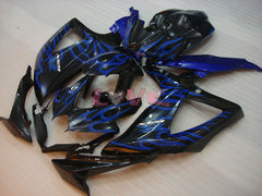 Flame - Blue Black Fairings and Bodywork For 2008-2010 GSX-R750 #LF6399