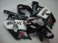 West - White Black Fairings and Bodywork For 2004-2005 GSX-R750 #LF6602