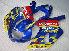 Movistar - Yellow Blue Fairings and Bodywork For 2000-2003 GSX-R750 #LF6767