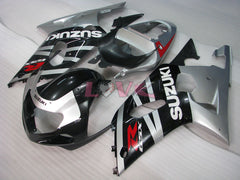 Factory Style - Black Silver Fairings and Bodywork For 2001-2003 GSX-R600 #LF6697