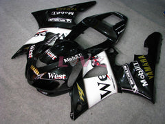 West - White Black Fairings and Bodywork For 1998-1999 YZF-R1 #LF7073