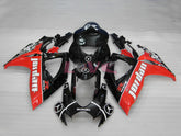 Jordan - Red Black Fairings and Bodywork For 2006-2007 GSX-R600 #LF6351