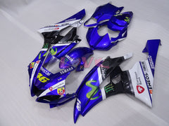 Monster - Blue White Black Fairings and Bodywork For 2006-2007 YZF-R6 #LF3454
