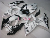 Corona - White Black Fairings and Bodywork For 2006-2007 GSX-R600 #LF6393