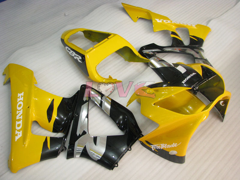 Fireblade - Yellow Black Fairings and Bodywork For 2000-2001 CBR929RR #LF5227