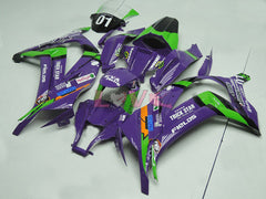 Factory Style - Green Purple Fairings and Bodywork For 2011-2015 Ninja ZX-10R #LF4820