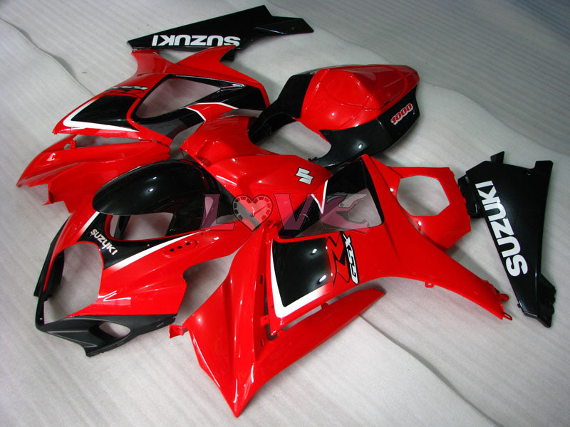 Factory Style - Red Black Fairings and Bodywork For 2007-2008 GSX-R1000 #LF5727
