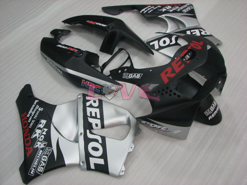 Repsol - Black Silver Fairings and Bodywork For 1998-1999 CBR919RR #LF7968