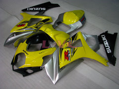 Factory Style - Yellow Silver Fairings and Bodywork For 2007-2008 GSX-R1000 #LF5729