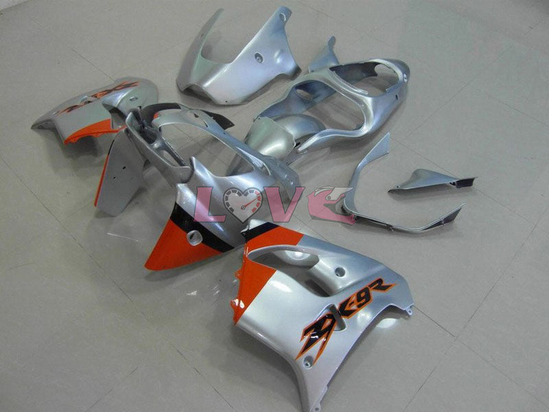 Factory Style - Orange Silver Fairings and Bodywork For 2000-2001 NINJA ZX-9R #LF4901