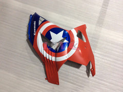 Customize - Red Blue White Fairings and Bodywork For 2006-2011 NINJA ZX-14R #LF3231