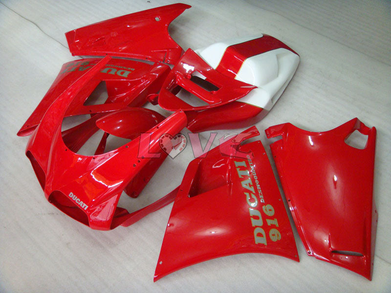Factory Style - Red White Fairings and Bodywork For 1994-1998 916 #LF3183