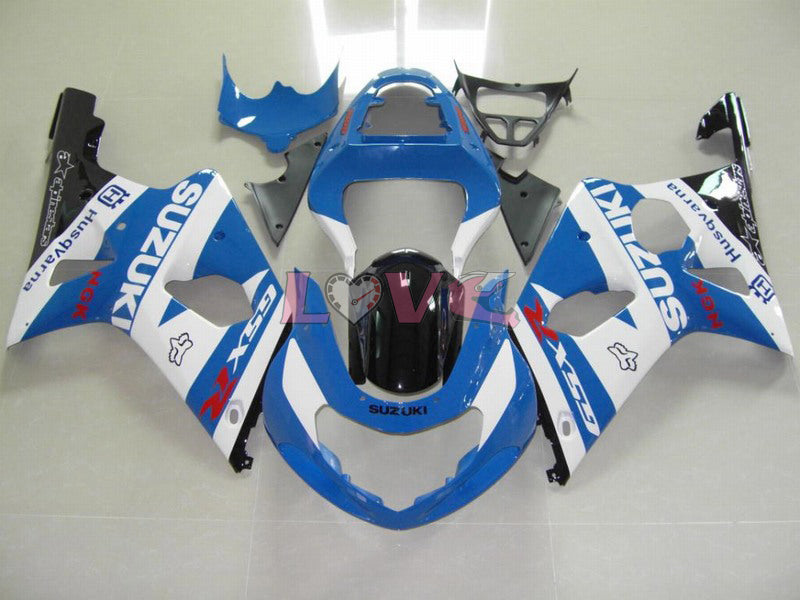 Factory Style - Blue Black Fairings and Bodywork For 2000-2002 GSX-R1000 #LF6116
