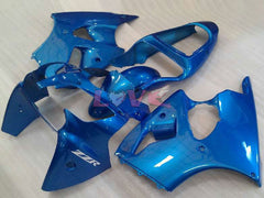 No sticker / decal Factory Style - Blue Fairings and Bodywork For 2000-2002 NINJA ZX-6R #LF3331
