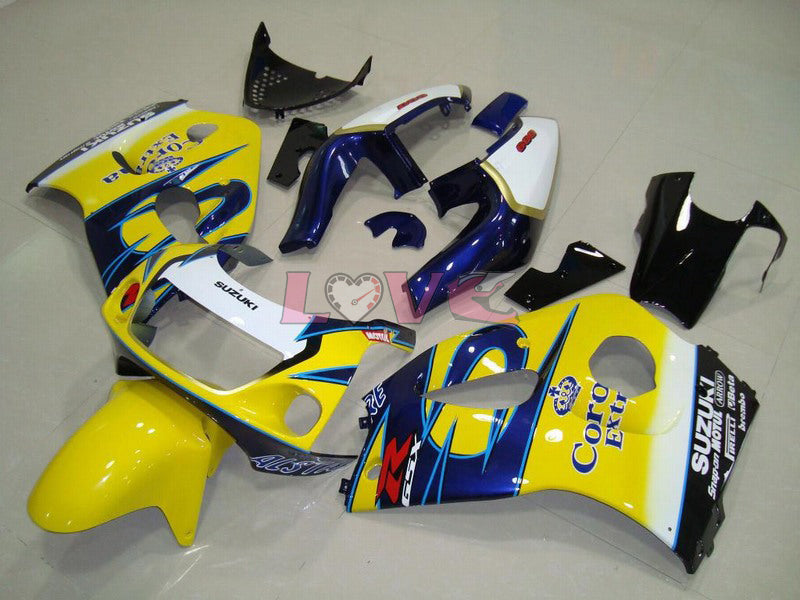 Corona MOTUL - Yellow Blue Fairings and Bodywork For 1996-1999 GSX-R750 #LF4958