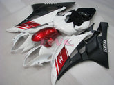 Factory-Stil - Rot Weiß Schwarz Matte Verkleidungen und Karosserie für 2006-2007 YZF-R6 #LF3468