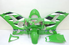 Factory Style - Green White Fairings and Bodywork For 2003-2004 NINJA ZX-6R #LF6100