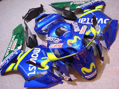 Movistar - Yellow Blue Fairings and Bodywork For 2005-2006 CBR600RR #LF4661