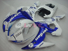 DUNLOP Jordan - Blue White Fairings and Bodywork For 2003-2004 YZF-R6 #LF6919