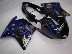 Flame - Blue Black Fairings and Bodywork For 1996-2007 CBR1100XX #LF4312