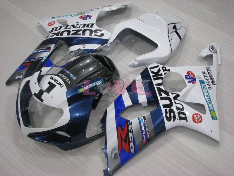 MOTOREX - White Black Fairings and Bodywork For 2000-2003 GSX-R750 #LF4222