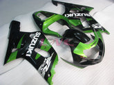 Factory Style - Green Black Fairings and Bodywork For 2000-2002 GSX-R1000 #LF4150