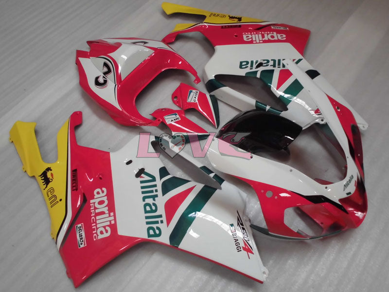 Factory Style - Red White Fairings and Bodywork For 2004-2009 RSV 1000 R #LF5461
