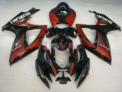 Factory Style - Red Black Fairings and Bodywork For 2006-2007 GSX-R600 #LF6265