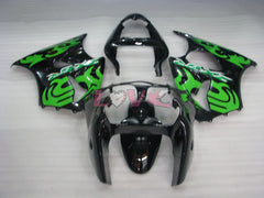 Factory Style - Green Black Fairings and Bodywork For 2000-2002 NINJA ZX-6R #LF6156