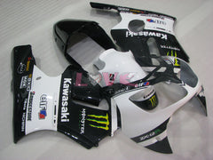Monster - White Black Fairings and Bodywork For 2000-2001 NINJA ZX-12R #LF3243