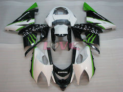 Monster - Green White Black Fairings and Bodywork For 2004-2005 Ninja ZX-10R #LF3270