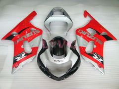 Factory Style - Red Silver Fairings and Bodywork For 2000-2002 GSX-R1000 #LF6077