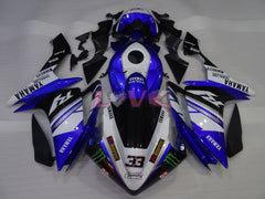 Monster - Blue White Fairings and Bodywork For 2007-2008 YZF-R1 #LF3669