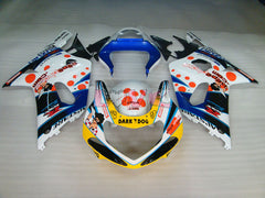 Dark Dog MOTUL - Blue White Fairings and Bodywork For 2000-2002 GSX-R1000 #LF4143
