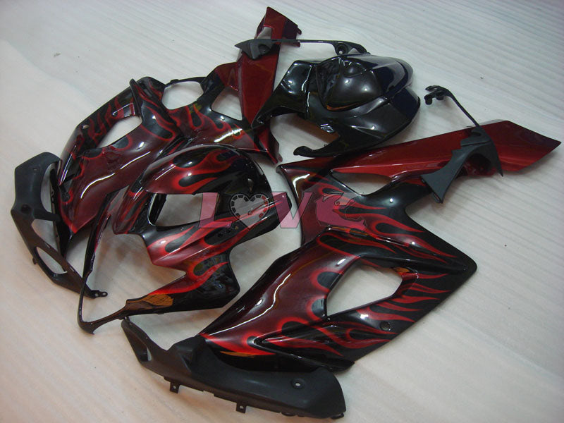 Flame - Black Fairings and Bodywork For 2005-2006 GSX-R1000 #LF5899