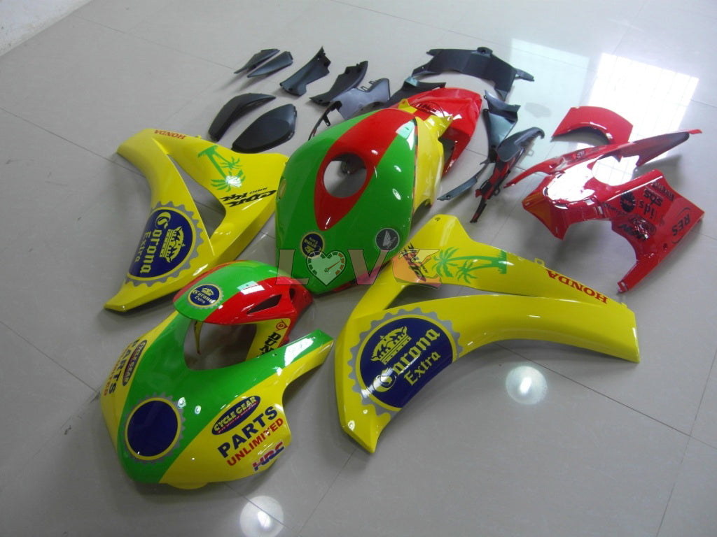 Corona - Red Yellow Fairings and Bodywork For 2008-2011 CBR1000RR #LF7175
