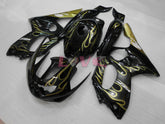 Flame - Yellow Black Fairings and Bodywork For 1997-2007 YZF600R #LF7932