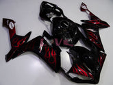 Flame - Red Black Fairings and Bodywork For 2007-2008 YZF-R1 #LF3662