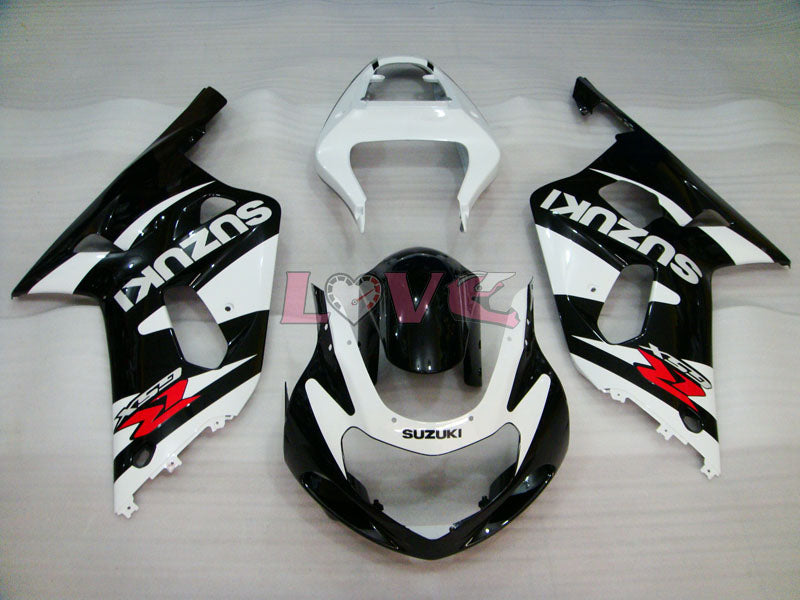 Factory Style - White Black Fairings and Bodywork For 2000-2002 GSX-R1000 #LF6086