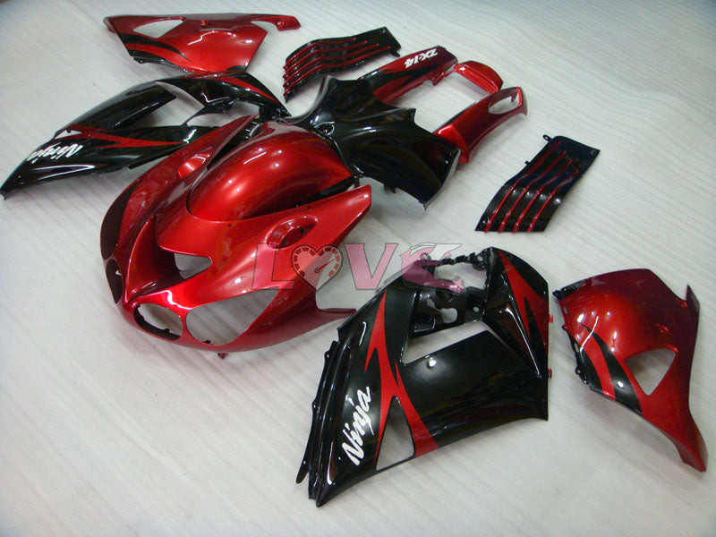 Factory Style - Red Black Fairings and Bodywork For 2006-2011 NINJA ZX-14R #LF5865