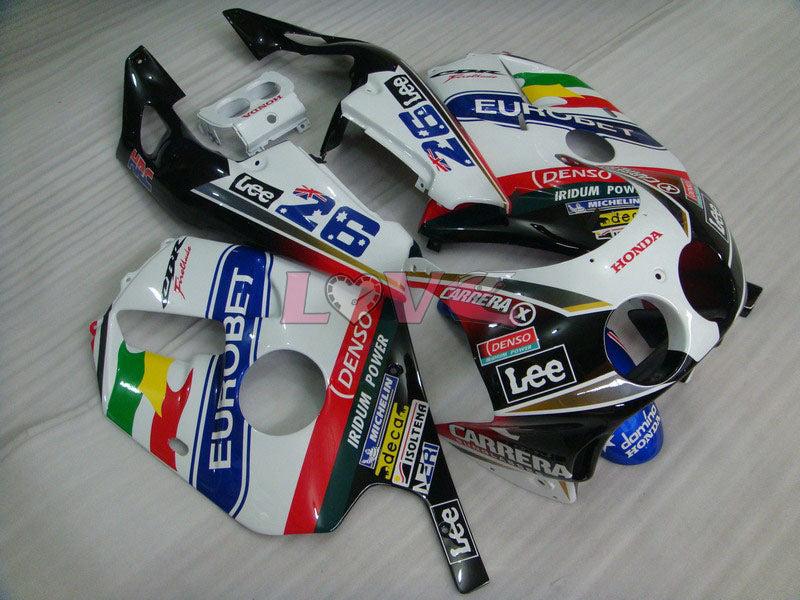 Flame - Green White Fairings and Bodywork For 1990-1994 CBR250RR #LF4999