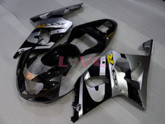 Factory Style - Black Silver Fairings and Bodywork For 2000-2002 GSX-R1000 #LF4147