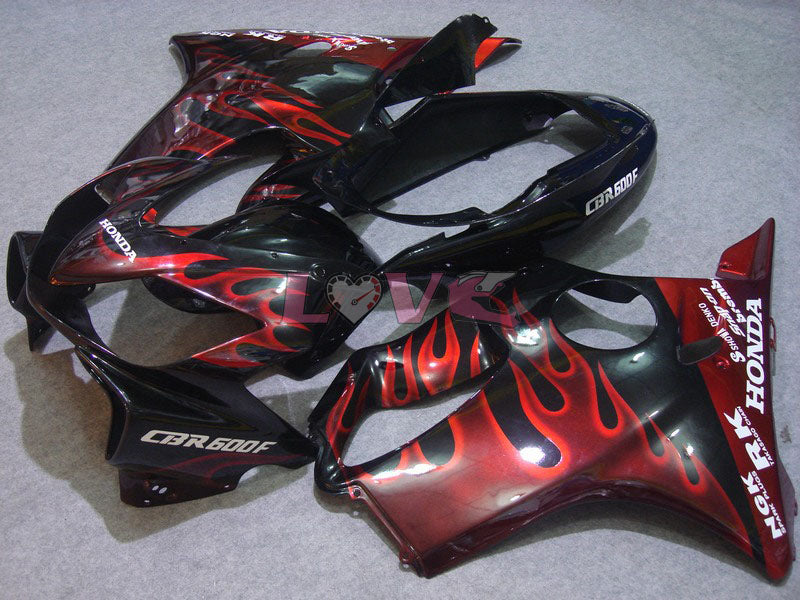 Flame - Red Black Fairings and Bodywork For 2004-2007 CBR600F4i #LF7622