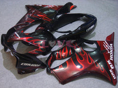 Flame - Red Black Fairings and Bodywork For 2004-2007 CBR600F4i #LF7622