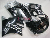 SevenStars - Black Silver Fairings and Bodywork For 1991-1994 CBR600F2 #LF4536