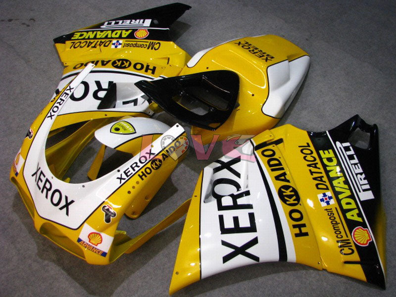 Xerox - Yellow White Fairings and Bodywork For 2002-2004 998 #LF5553