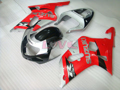 Factory Style - Red Silver Fairings and Bodywork For 2001-2003 GSX-R600 #LF6695