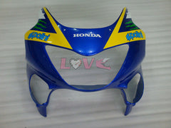 Monster MOTUL - Yellow Blue Fairings and Bodywork For 1999-2000 CBR600F4 #LF4513