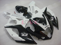 Factory Style - White Black Fairings and Bodywork For 2005-2006 GSX-R1000 #LF5849