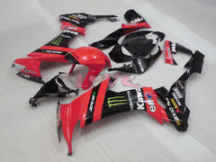 Monster - Red Black Fairings and Bodywork For 2008-2010 NINJA ZX-10R #LF3256